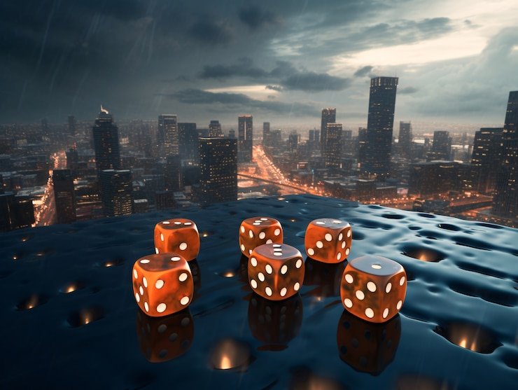 Live casino dealer table with multiple camera angles